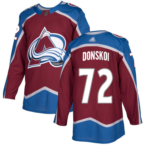 Adidas Colorado Avalanche Men 72 Joonas Donskoi Burgundy Home Authentic Stitched NHL Jersey